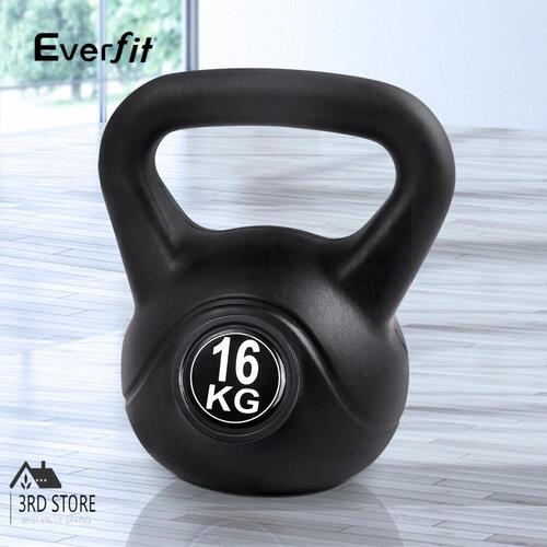 Everfit 16KG Kettlebell Kettle Bell Set Kit Weight Fitness Exercise Home Gym