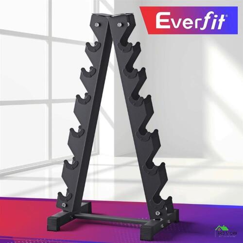 Everfit Dumbbells Rack 6 Tier Dumbbell Stand Home Gym Storage 200kg Capacity