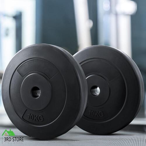 10KG Barbell Weight Plates Standard Home Gym Press Fitness Exercise 2pcs