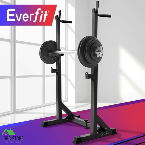 Everfit Adjustable Squat Rack Fitness Exercise Weight Lifting Gym Barbell Stand