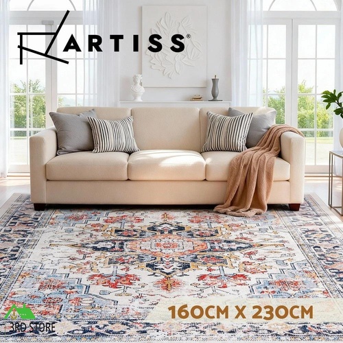 Artiss Floor Rug 160X230cm Large Washable Bohemian Area Rug Living Room Carpet