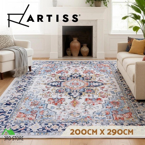 Artiss Floor Rug 200X290cm Large Washable Bohemian Area Rug Living Room Carpet