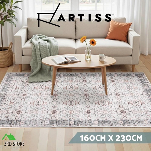 Artiss Washable Floor Rug 160X230cm Large Area Rug Modern Living Room Carpet