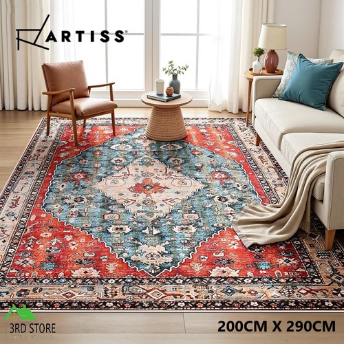 Artiss Floor Rug 200X290cm Large Washable Area Rug Modern Living Room Carpet Mat