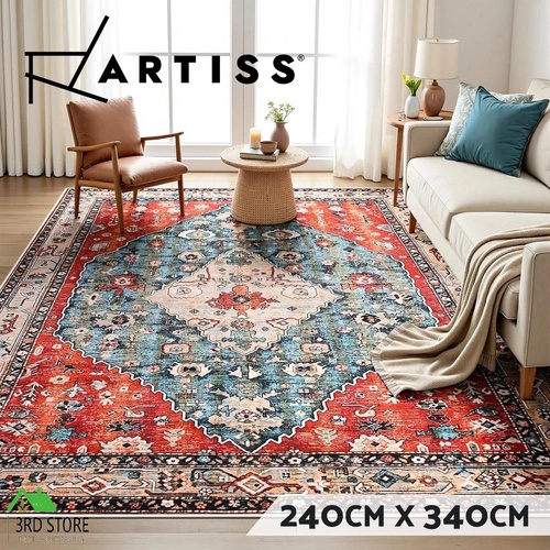 Artiss Floor Rug 240X340cm Large Washable Area Rug Modern Living Room Carpet Mat