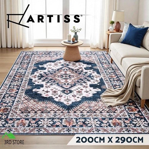 Artiss Floor Rug 200X290cm Large Washable Persian Area Rug Living Room Carpet