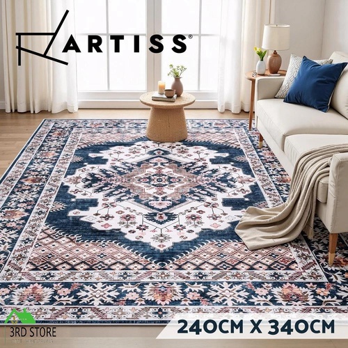Artiss Floor Rug 240x340cm Large Washable Persian Area Rug Living Room Carpet