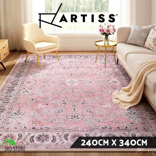 Artiss Floor Rug 240X340cm Large Washable Area Rug Vintage Living Room Carpet