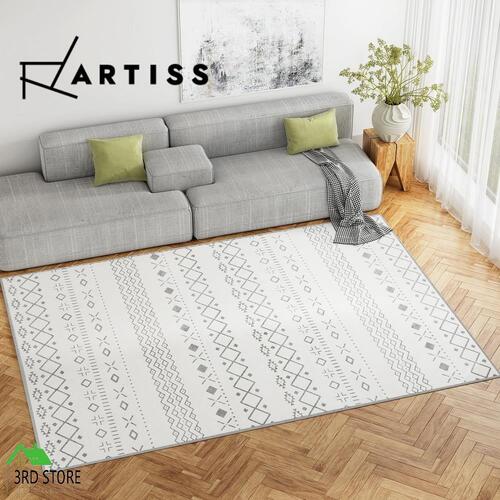 Artiss Floor Rugs 200x290cm Washable Area Mat Large Carpet Soft Short Pile Una