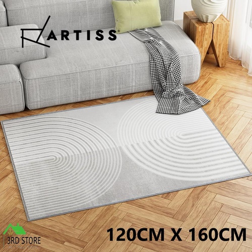 Artiss Floor Rugs 120x160cm Washable Area Mat Large Carpet Faux Rabbit Fur Cyril