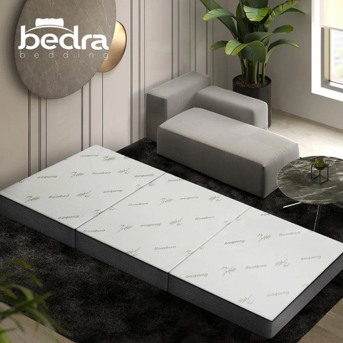 Bedra Folding Foam Mattress Sofa Bed Trifold Sleeping Mat Camping Cushion Single