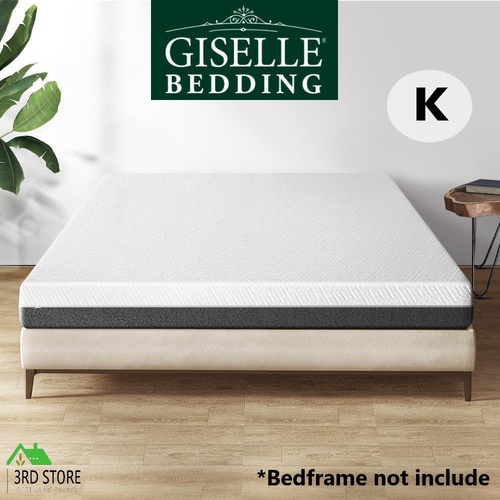 Giselle Bedding Memory Foam Mattress Bed Cool Gel Non Spring Comfort King 15cm