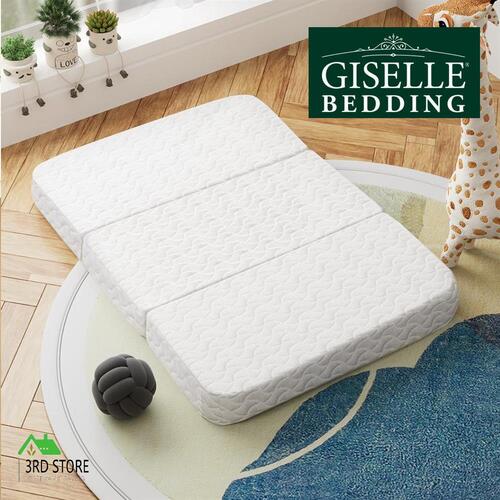 Giselle Foldable Gel Foam Mattress Folding Baby Bed Floor Mat Travel Cot Bamboo