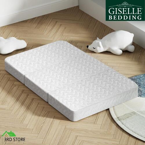 Giselle Foldable Mattress Portacot Foam Mattresses Travel Cot Baby Bamboo Cover