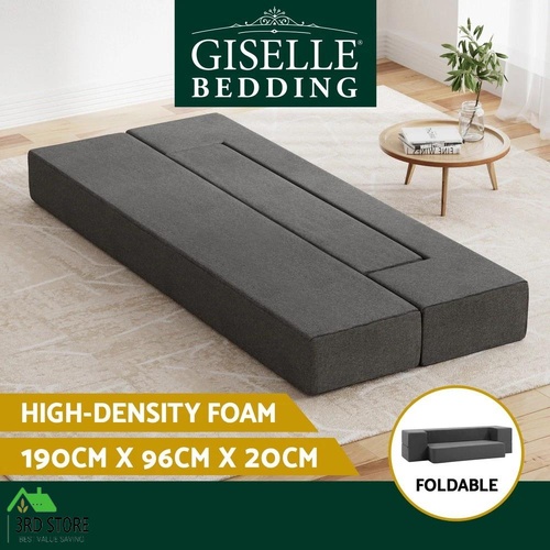 Giselle Bedding Portable Sofa Foldable Folding Foam Mattress Bed Chair Ottoman