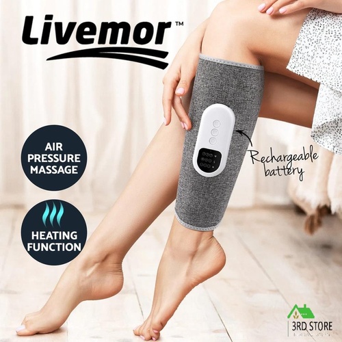 Livemor Leg Massager Heated Air Compression Calf Relaxation