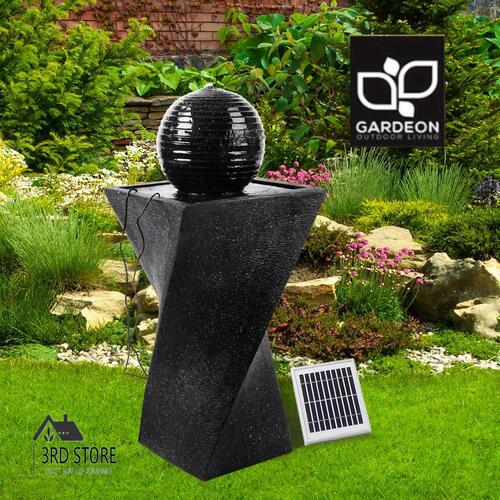 RETURNs Gardeon Outdoor Water Fountain Features Solar Pump Garden Bird Bath LED Lights