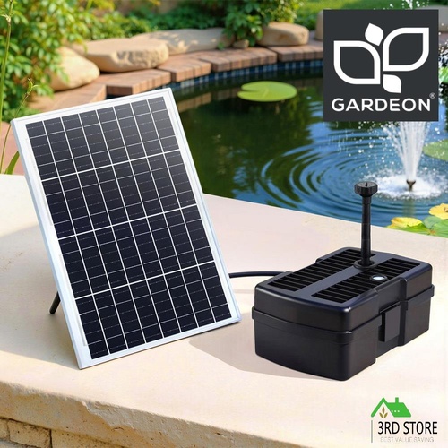 Gardeon Solar Submersible Water Pond Fountain Pump with Filter Box 6FT 1190L/H