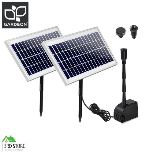 Gardeon Solar Pond Pump Water Fountain Filter Kit Outdoor Submersible Panel 110W