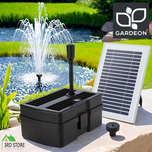 Gardeon Solar Submersible Water Pond Fountain Pump with Filter Box 4.6FT 470L/H