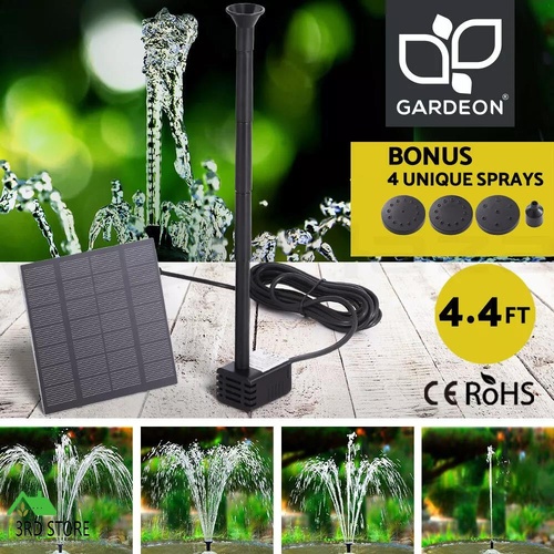 Gardeon Solar Pond Pump Submersible Powered Garden Pool Water Fountain Kit 2.6FT