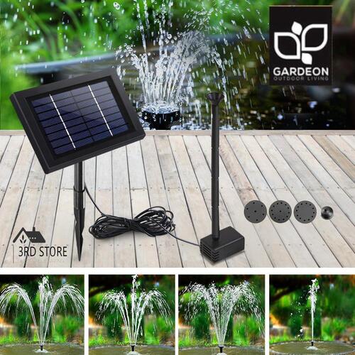 Gardeon Solar Pond Pump Water Fountain Outdoor Powered Submersible Filter 8W