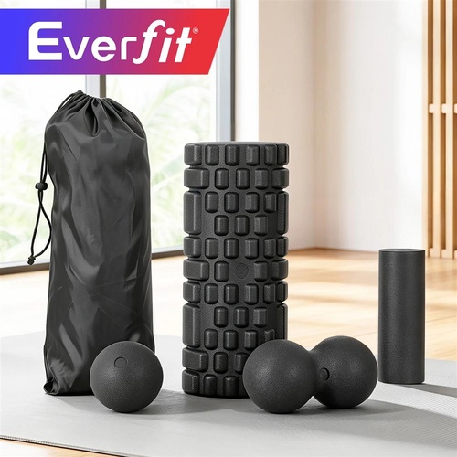 Everfit Foam Roller Set 4 in 1 Deep Tissue Muscle Massager for Back
