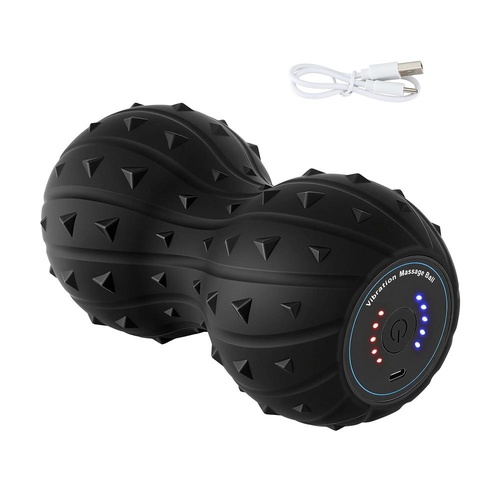 Everfit Electric Vibrating Peanut Massage Ball 5 Adjustable Levels High Power 3000RPM Motor 4D Floating Point Deep Tissue Trigger Point Muscle Relaxat