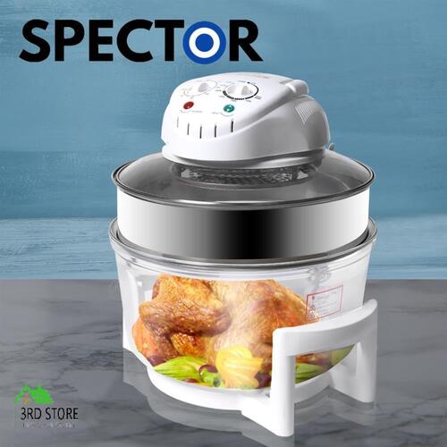 17L Turbo Convection Oven Halogen Cooker Low Fat Electric  Air Fryer White