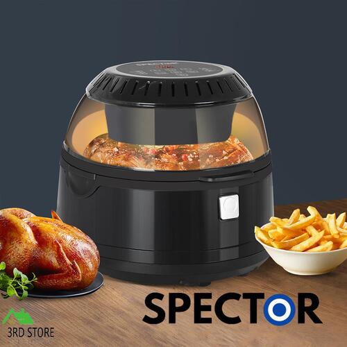 Spector 12L Air Fryer 7 In 1 Electric Digital Oven Rotisserie Self Cleaning BK