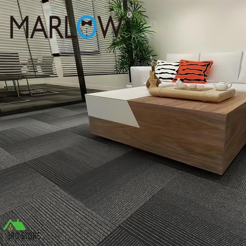 Marlow 20x Carpet Tiles 5m2 Box Heavy Commercial Retail Office Flooring