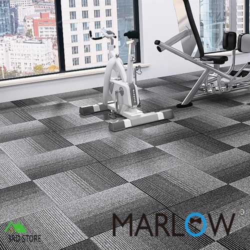 Marlow 20x Carpet Tiles 5m2 Box Heavy Commercial Retail Office Flooring