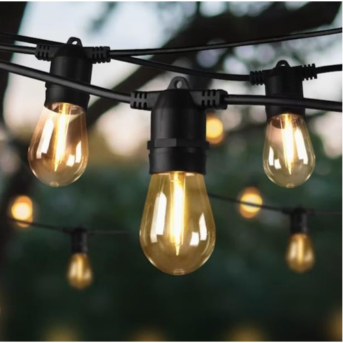 Mazam Waterproof S14 220-240V/AC LED Festoon String Light - 60metre