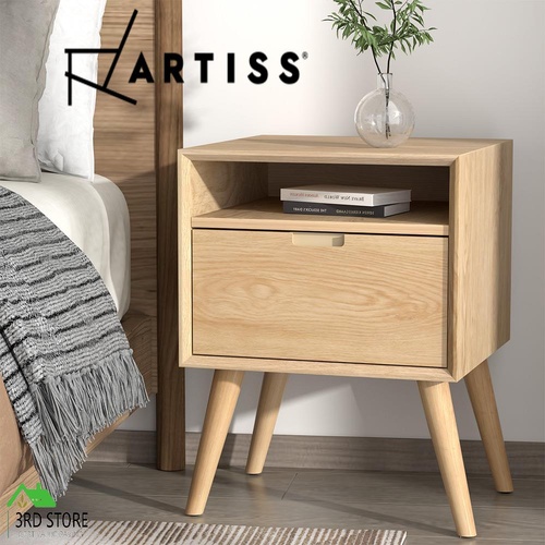 Artiss Bedside Table Side End Table Shelf Drawers Nightstand Bedroom Storage