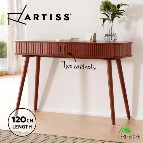 Artiss Console Table Hallway Drawer Entryway Desk Display Shelf Wooden Leg