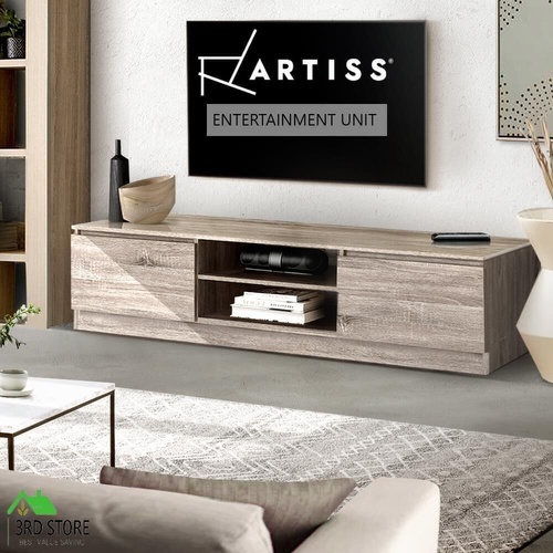 Artiss TV Cabinet Entertainment Unit Stand Lowline Storage Wooden 160CM