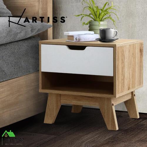 Artiss Bedside Tables Drawers Side Table Bedroom Furniture Nightstand Stand Lamp