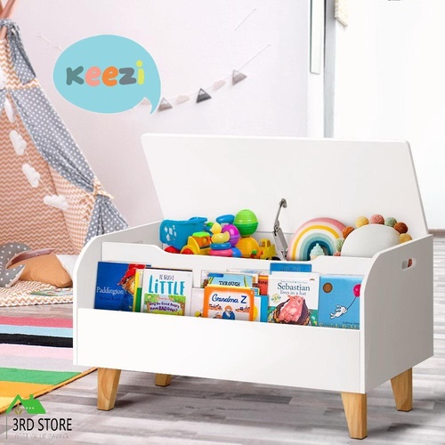 Keezi Kids Toy Box Bookshelf Storage Children Room Bookcase Organiser Display