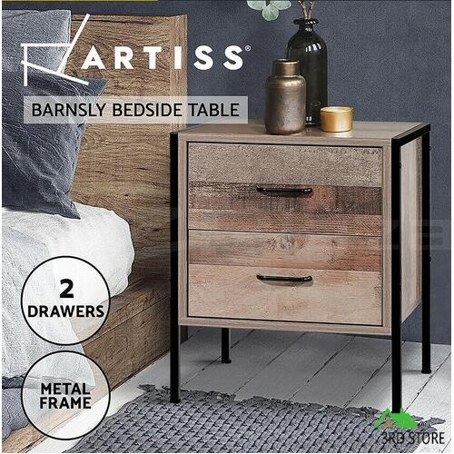 Artiss Bedside Tables Drawers Side Table Wood Nightstand Storage Cabinet Bedroom