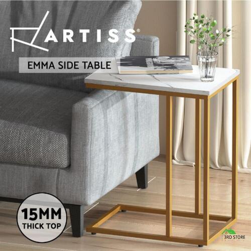 Artiss Coffee Table Side Table Laptop Desk Bedside Sofa Wooden Table Marbel