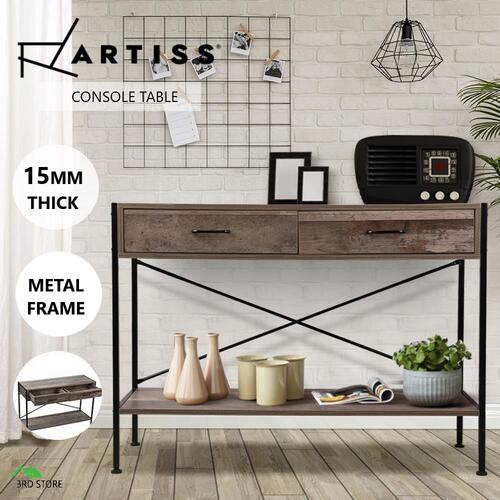 Artiss Wooden Hallway Console Table Entry Side Table Display Desk Industrial