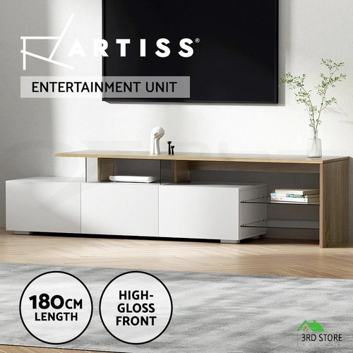 Artiss TV Cabinet Entertainment TV Unit Stand Furniture With Drawers 180cm Wood