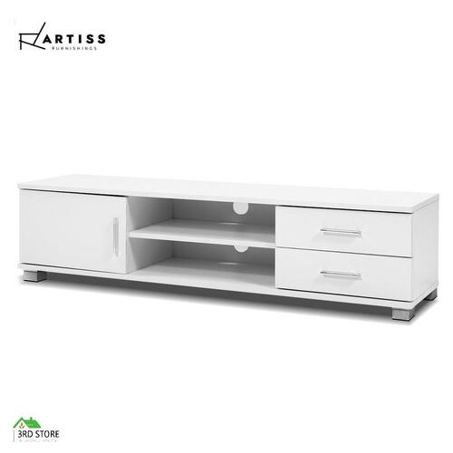 Artiss TV Cabinet Entertainment Unit Stand Storage Drawers Shelf 120cm White