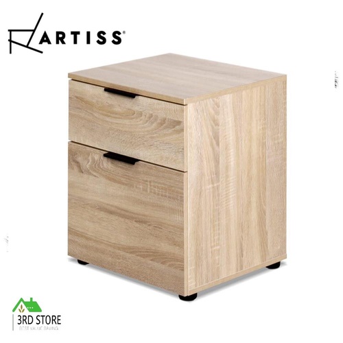 Artiss Filing Cabinet 2 Drawer Office Storage Shelves Drawers Cupboard File