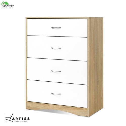 Artiss Chest of Drawers Tallboy Dresser Table Bedroom Storage White Wood Cabinet