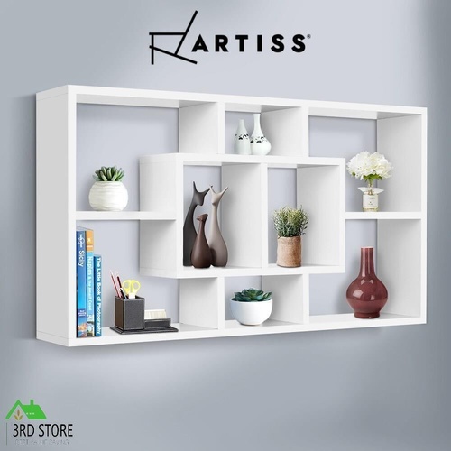 Artiss Floating Wall Shelf DIY Mount Storage Bookshelf Display Rack White