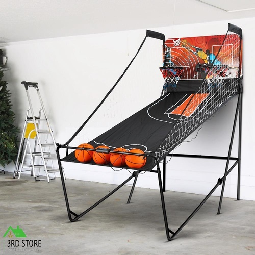 Basketball Arcade Game Electronic Scorer 8 Games Dual Shot Kid Adult Gift Black