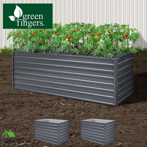 Greenfingers Garden Bed Galvanised Raised Steel Instant Planter 240X80X77CM