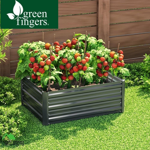 Green Fingers Garden Bed 80X60X30cm Planter Box Raised Container Galvanised Herb