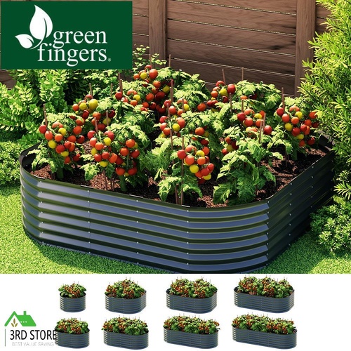 Greenfingers Garden Bed Galvanised Raised Steel 9 In 1 Modular Flower Planter